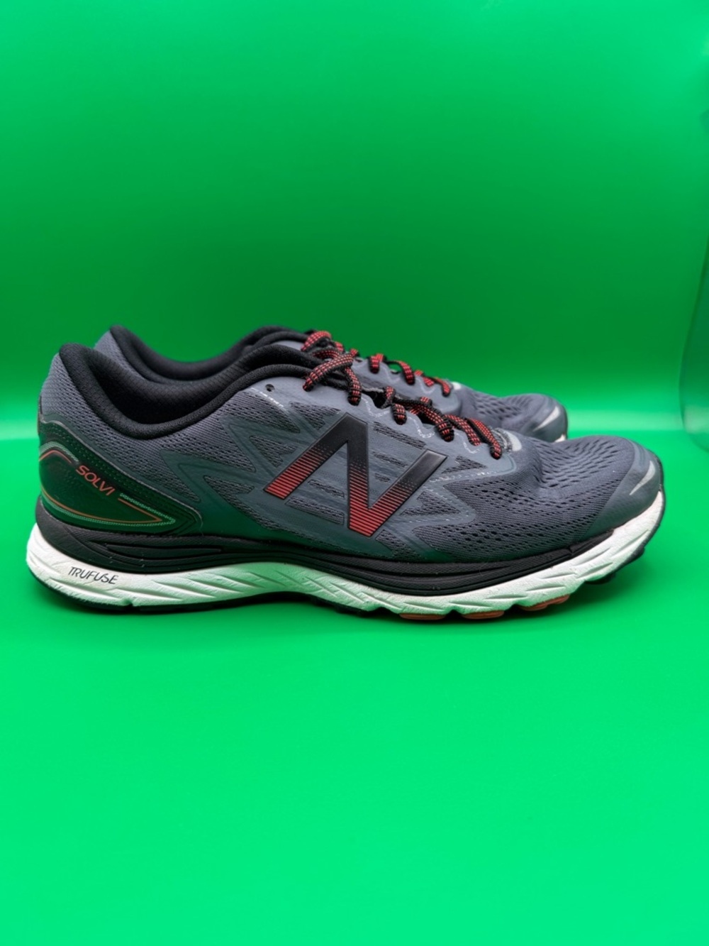 New Balance Gray and Red Men's Running Sneakers